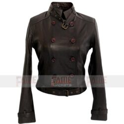 Avengers Scarlett Johansson Brown Leather Jacket