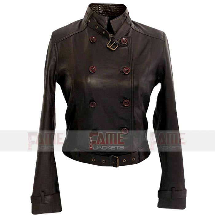 Avengers Scarlett Johansson Brown Leather Jacket