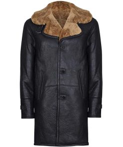 Men's Long Winter Coat in Genuine Sheepskin on Sale