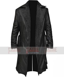Alternative view of Ryan Gosling Blade Runner Officer K Men Winter Leather Coat