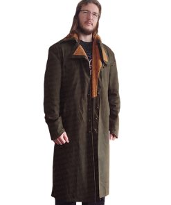 Alternative view of Ryan Gosling Blade Runner 2049 UK Officer K Fur Collar Cotton Coat