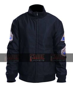 Brad Pitt Fury Bomber Cotton Jacket For Men