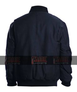 Alternative view of Brad Pitt Fury Bomber Cotton Jacket For Men