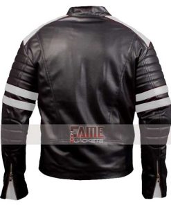 Alternative view of Tyler Durden Fight Club Retro Biker Jacket