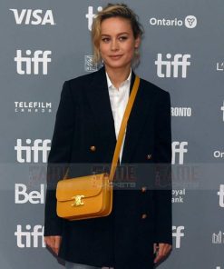 Alternative view of Brie Larson Captain Marvel Wool Coat