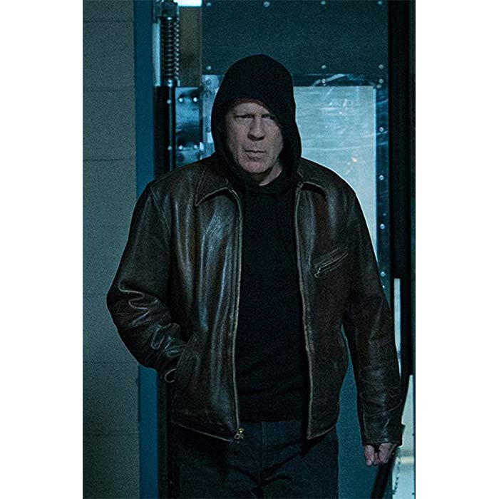 Bruce Willis Death Wish Distressed Brown Real Leather Jacket