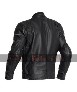 Alternative view of Cafe Racer Of Men In Black Real Sheep Leather