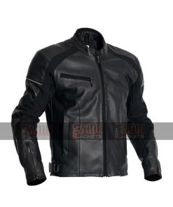 Cafe Racer Of Men In Black Real Sheep Leather