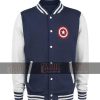Captain America Varsity Jacket With Logo For Men