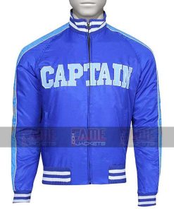 Captain Boomerang Suicide Squad Jai Courtney Blue Satin Bomber Jacket