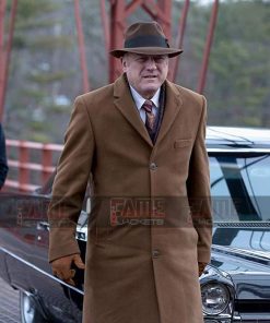 Carmine Falcone Gotham Mens Brown Wool Winter Coat