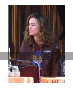 Carol Danvers Bomber Leather Jacket