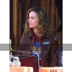 Carol Danvers Bomber Leather Jacket