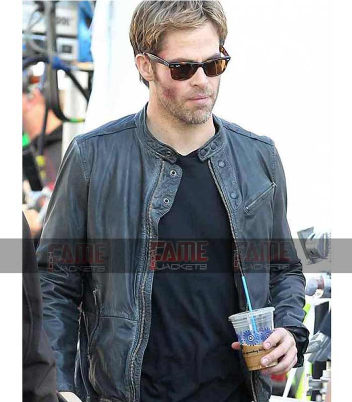 Rex Hanson Horrible Bosses Mens Leather Cafe Racer
