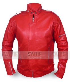 Alternative view of Daft Punk Red Leather Jacket For Men