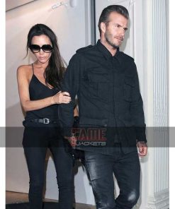 Alternative view of David Beckham Men's Field Jacket in Black Cotton