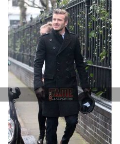 David Beckham Double Breasted Wool Coat