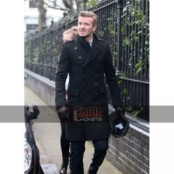 David Beckham Double Breasted Wool Coat