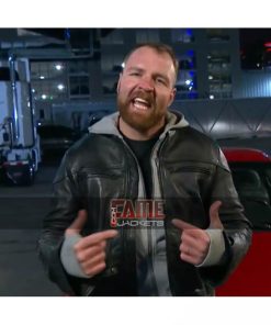 WWE Dean Ambrose Black Leather Biker Jacket