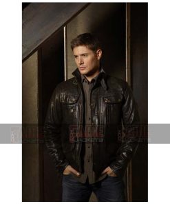 Alternative view of Dean Winchester Men Brown Leather Jacket