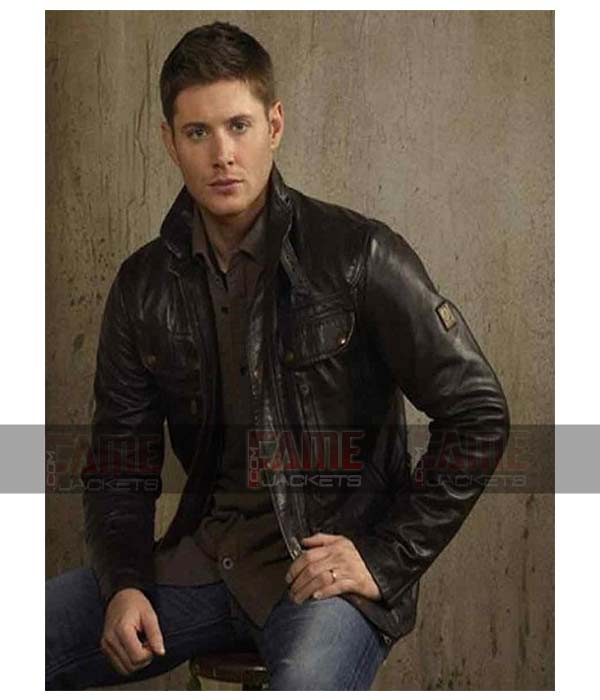 Dean Winchester Men Brown Leather Jacket