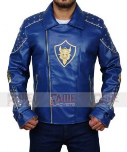 Descendants Mitchell Hope King Ben Blue Leather Jacket