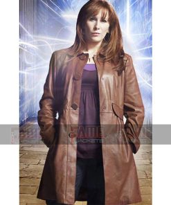 Alternative view of Doctor Who Donna Noble Brown Women Winter Overcoat
