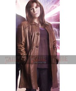 Doctor Who Donna Noble Brown Women Winter Overcoat