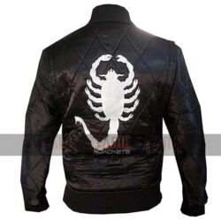 Mens Black Ryan Gosling Drive Scorpion Jacket