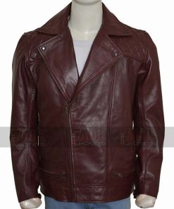 Edge Return Mens Casual Leather Quilted Jacket