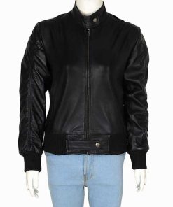 Alternative view of Elena Gilbert Black Casual Biker Leather Jacket