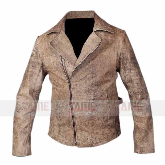Escape From LA Kurt Russell Distressed Leather Jacket