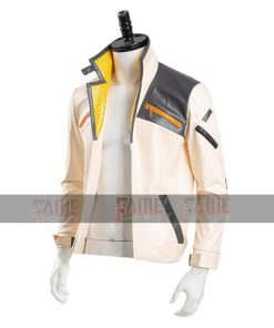 Alternative view of Valorant Game Phoenix Men White Genuine Leather Costume