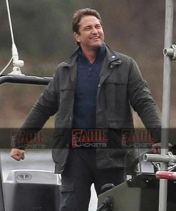 Alternative view of Angel has Fallen Mike Banning M65 Field Bomber Jacket