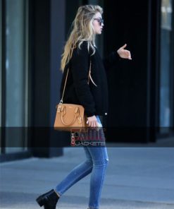 Alternative view of Gigi Hadid Women Casual Black Cotton Jacket
