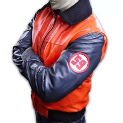 Dragon Ball Z Goku 59 Orange Leather Jacket
