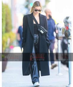 Alternative view of Hailey Rhode Bieber Warm Wool Over Coat For Women