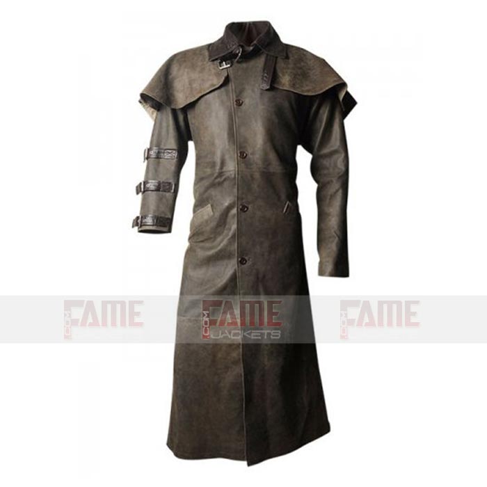 Hell Boy Brown Trench Leather Winter Costume