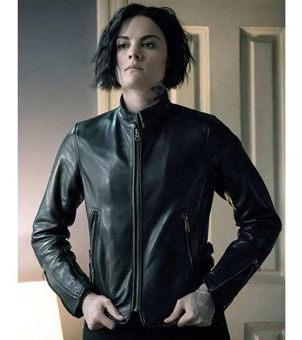Jaimie Alexander Blindspot Jane Doen Black Leather Jacket