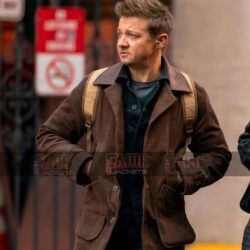 Jeremy Renner Men Suede Jacket