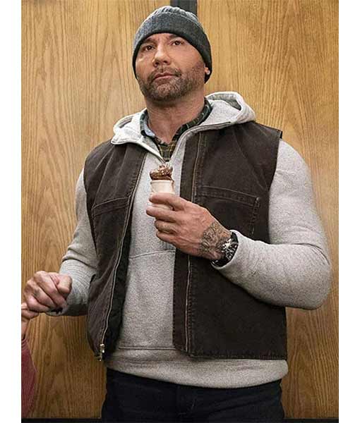 JJ My Spy The Eternal City 2024 Dave Bautista Brown Vest