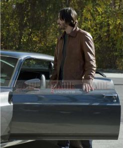 Keanu Reeves Brown Leather Jacket