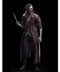 # Joker Injustice 2 Real Distressed Leather Long Over Coat