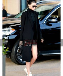 Alternative view of Kendall Jenner Black Wool Winter Coat
