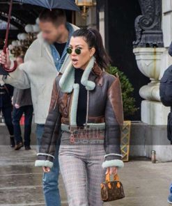 Alternative view of Women's B3 Cropped Shearling Leather Jacket