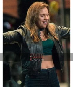 Alternative view of Lady Gaga Women's Casual Black Leather Jacket