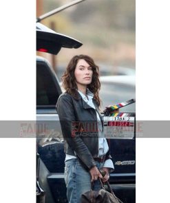 Lena Headey Black Sheepskin Leather Slim Fit Biker Jacket For Women