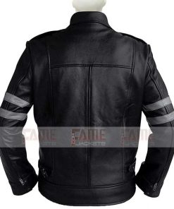 Alternative view of Leon Kennedy Resident Evil 6 Black Leather Jacket