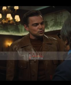 Leonardo DiCaprio Men's Brown Leather Jacket