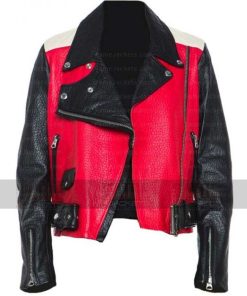 Unisex Black Motorcycle Leather Jacket